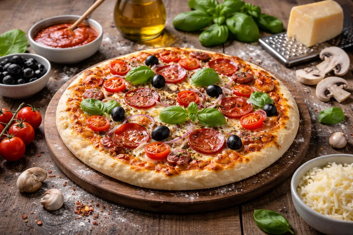 Comment réussir la garniture d'une pizza maison délicieuse